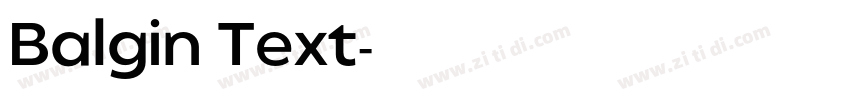 Balgin Text字体转换 Balgin Text字体转换